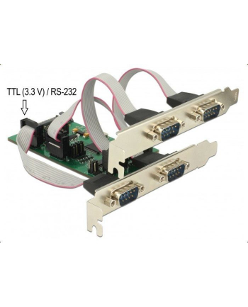 DeLOCK PCIe>3x Serial RS-232+1xTTL 3,3V