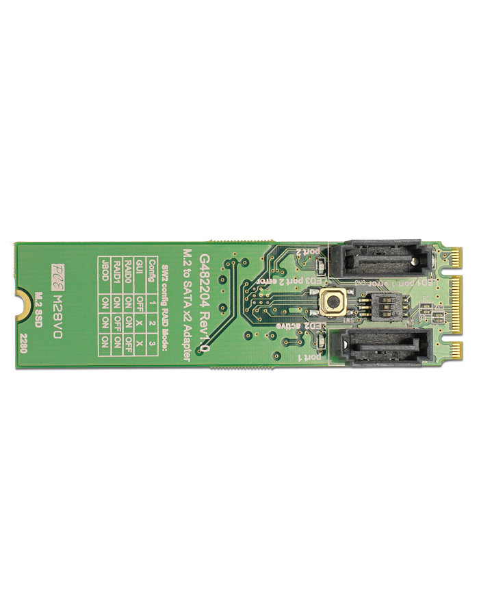DeLOCK converter B+M St > 2x SATA 7P - RAID with housing główny
