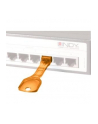 Lindy RJ45 Port Lock 10pcs - Code Orange - nr 10