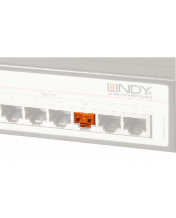 Lindy RJ45 Port Castle 20pcs - Code Orange