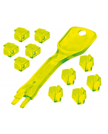 Lindy RJ45 Port Lock 10pcs - Code yellow