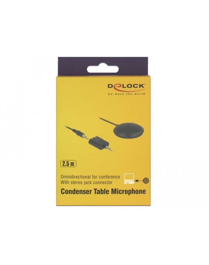 DeLOCK table microphone m. 3.5mm jack - 3 pin główny