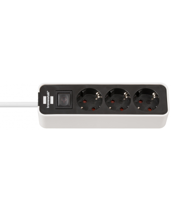 Brennenstuhl Ecolor power strip 3-fold white - / black