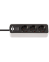 Brennenstuhl Ecolor power strip 3-fold white - / black - nr 5