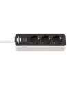 Brennenstuhl Ecolor power strip 3-fold white - / black - nr 8