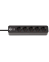 Brennenstuhl Ecolor power strip 5-fold black - nr 4