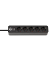 Brennenstuhl Ecolor power strip 5-fold black - nr 7