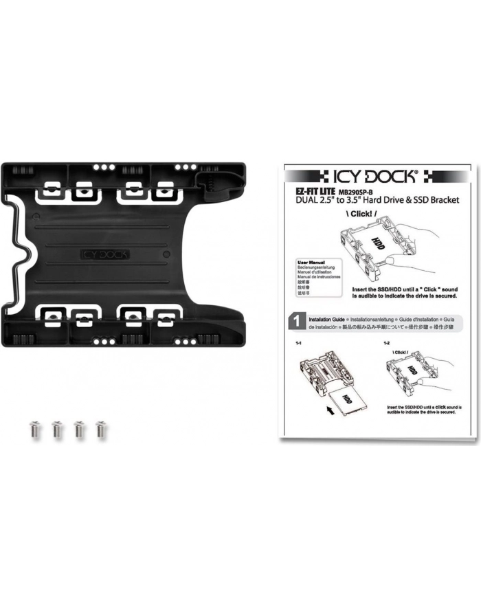 icy dock IcyDock MB290SP-B 2,5'' to 3,5'' SATA/IDE główny