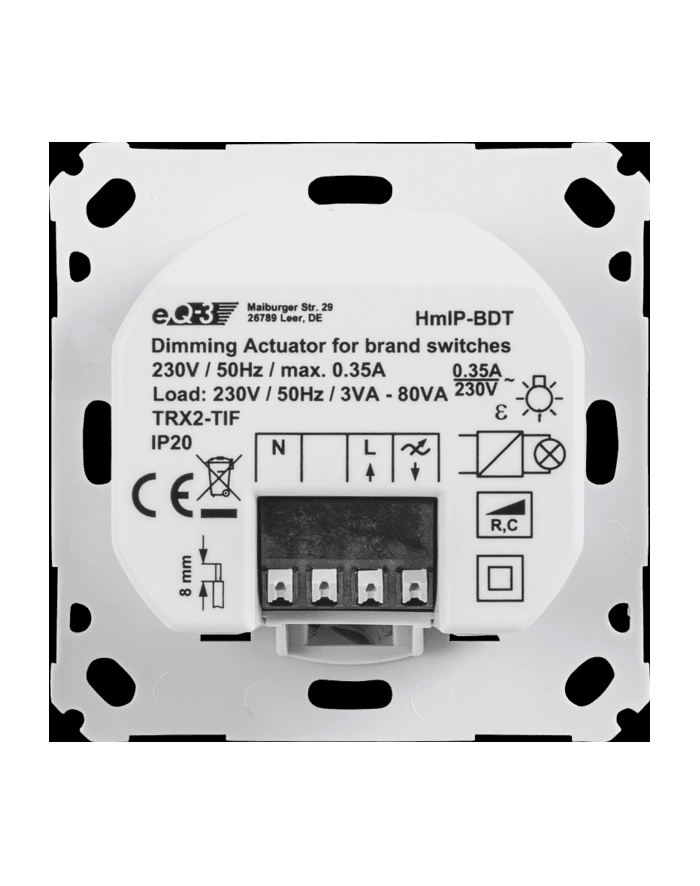 Homematic IP dimming actuator brand switches - HMIP BDT główny