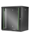 Digitus 19  wall 643x600x450mm - black 12HE - RAL9005 - nr 12