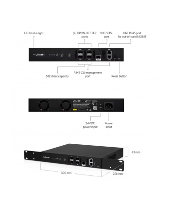 Ubiquiti Networks Ubiquiti UF-OLT GPON Optical Line Terminal 4 PON ports and 1 SFP+ port