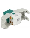 DeLOCK Keystone RJ45 Bu> LSA Cat.6 UTP green - without tools - nr 2