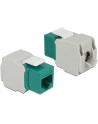 DeLOCK Keystone RJ45 Bu> LSA Cat.6 UTP green - without tools - nr 6
