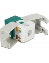 DeLOCK Keystone RJ45 Bu> LSA Cat.6 UTP green - without tools - nr 9