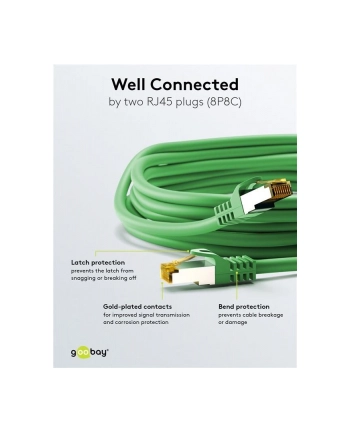 goobay Patch cable SFTP m.Cat7 green 1,00m - LSZH nr 1