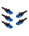 goobay Patch cable Cat6 U/UTP flat black 5,0m - nr 8