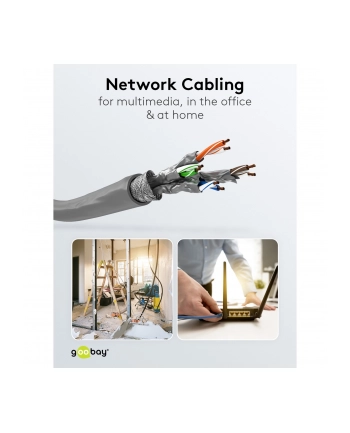 goobay Patch cable CAT6a SFTP Copper gray 50m nr 1
