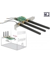 DeLOCK PCIe> 1x M.2 with 3 antennas - Low profile - nr 20