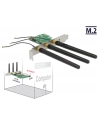 DeLOCK PCIe> 1x M.2 with 3 antennas - Low profile - nr 3