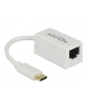 DeLOCK USB 3.1 with USB C St> RJ45 Bu white - nr 11