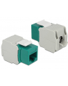 DeLOCK Keystone RJ45 Bu> LSA Cat.6 UTP green - without tools - nr 6