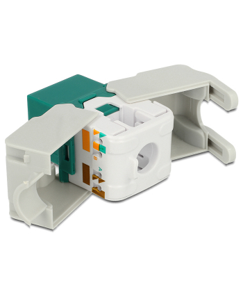 DeLOCK Keystone RJ45 Bu> LSA Cat.6 UTP green - without tools