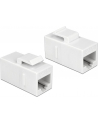 DeLOCK Keystone RJ45 Bu/Bu Cat.6 white - UTP - nr 4