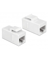 DeLOCK Keystone RJ45 Bu/Bu Cat.6 white - UTP - nr 6