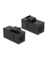 DeLOCK Keystone RJ45 Bu/Bu Cat.6 black - nr 4