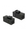 DeLOCK Keystone RJ45 Bu/Bu Cat.6 black - nr 6