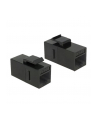 DeLOCK Keystone RJ45 Bu/Bu Cat.6 black - nr 9