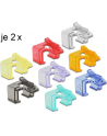 DeLOCK RJ45 Repair Set 16 clips color - Starter - nr 14