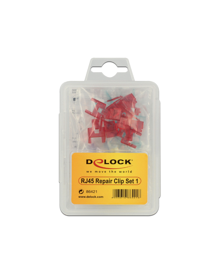 DeLOCK RJ45 repair kit 1 40 clips główny