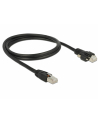 DeLOCK Patch cable m. Schraube Cat.6 1m black - nr 2