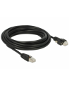 DeLOCK Patch cable m. Schraube Cat.6 5m black - nr 1