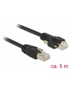 DeLOCK Patch cable m. Schraube Cat.6 5m black - nr 2