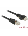 DeLOCK Patch cable m. Schraube Cat.6 10m black - nr 2