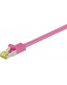 goobay Patch cable SFTP m.Cat7 pink 3,00m - LSZH, Magenta - nr 3