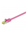 goobay Patch cable SFTP m.Cat7 pink 3,00m - LSZH, Magenta - nr 6