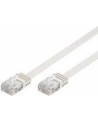 goobay Patch cable Cat6 U/UTP flat white 0,5m - nr 10