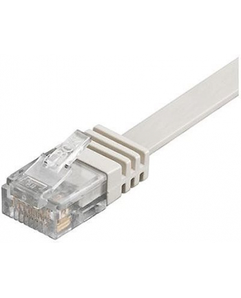 goobay Patch cable Cat6 U/UTP flat white 3,0m