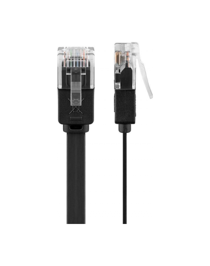 goobay Patch cable Cat6 U/UTP flat black 2,0m główny