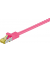 goobay Patch cable SFTP m.Cat7 pink 1,00m - LSZH, Magenta - nr 3