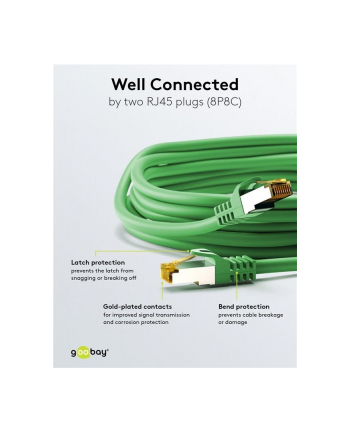 goobay Patch cable SFTP m.Cat7 green 5,00m - LSZH nr 1