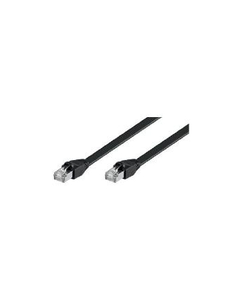 goobay Patch cable Cat6 U/UTP flat black 15,0m