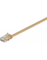goobay Patch cable Cat6 U/UTP flat brown 5,00m - bright brown - nr 3