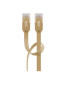 goobay Patch cable Cat6 U/UTP flat brown 5,00m - bright brown - nr 7