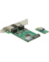 DeLOCK Conv. M.2 B+M St>2xGiga. LAN LP - nr 13
