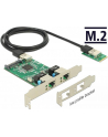 DeLOCK Conv. M.2 B+M St>2xGiga. LAN LP - nr 1