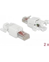 DeLOCK Stecker Cat.6 without tools 2x - nr 16